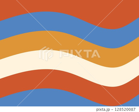 A digital illustration featuring wavy, horizontal bands of color transitioning from one color to another colors 128520087