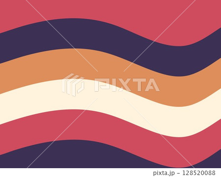 A digital illustration featuring wavy, horizontal bands of color transitioning from one color to another colors 128520088