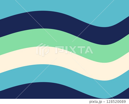 A digital illustration featuring wavy, horizontal bands of color transitioning from one color to another colors 128520089