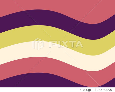 A digital illustration featuring wavy, horizontal bands of color transitioning from one color to another colors 128520090