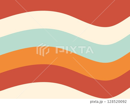A digital illustration featuring wavy, horizontal bands of color transitioning from one color to another colors 128520092