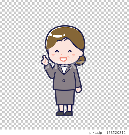 Middle-aged office worker / diagonal / female 13 128520212