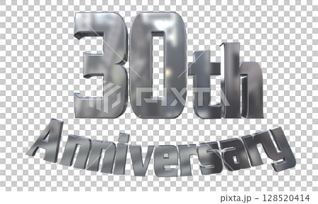 3DCG text "30th Anniversary/30th Anniversary Mark Sparkle" 3DCG text "30th Anniversary/30th Anniversary Mark Sparkle" 128520414