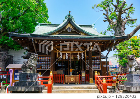 東京都葛飾区　五方山　立石熊野神社　拝殿　安倍晴明縁りの神社 128520432