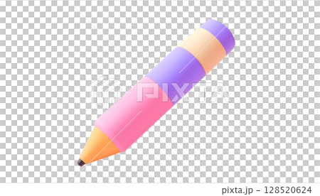 A pen flying through the air, capturing the essence of creativity and the back-to-school theme in a 3D format 128520624