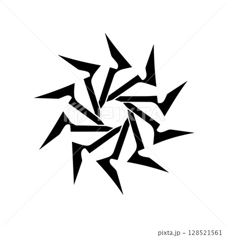 Perun Symbol Silhouette Vector 128521561
