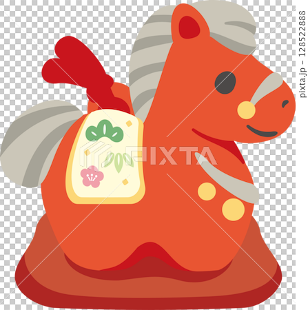 馬動物黏土鈴鐺馬馬年新年2026年新年賀卡材料十二生肖可愛日式新年裝飾插圖 馬動物黏土鈴鐺馬馬年新年2026年新年賀卡材料十二生肖可愛日式新年裝飾插圖 128522888