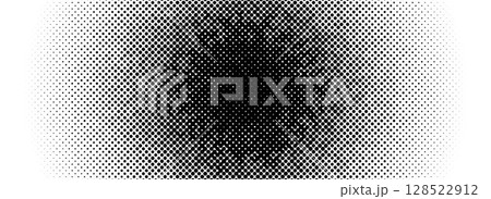 Grunge halftone radial gradient texture. Black pixelated distress circle backdrop. Weathered grit noisy background. Damaged glitched round print overlay. Fading gritty sandy wallpaper. Vector Grunge halftone radial gradient texture. Black pixelated distress circle backdrop. Weathered grit noisy background. Damaged glitched round print overlay. Fading gritty sandy wallpaper. Vector 128522912