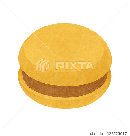 【夏】モナカアイス(チョコ)のイラスト 128523017