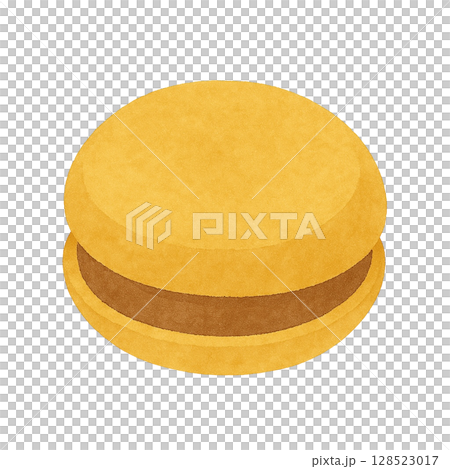 【夏】モナカアイス(チョコ)のイラスト 128523017