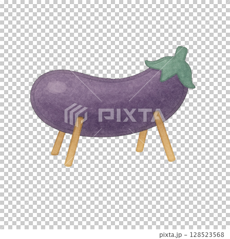 [Summer] Illustration of eggplant spirit horse 128523568