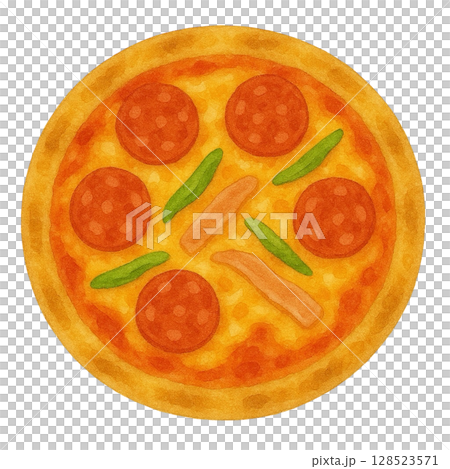 [披薩] Diavola 插圖 128523571