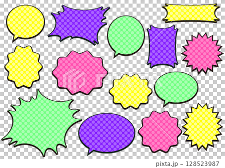 ポップなフキダシ 128523987