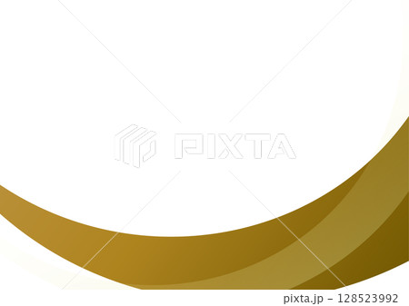 シンプルウェーブ背景　黄色 128523992