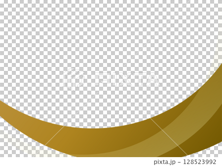 シンプルウェーブ背景　黄色 128523992