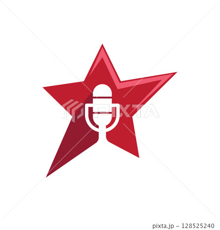 Microphone and star 128525240