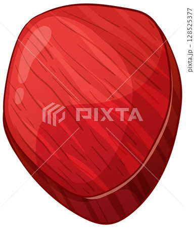 Realistic Vector Illustration of Raw Red Meat 128525377