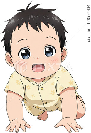 little boy with a face 128525434