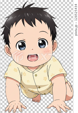 little boy with a face 128525434