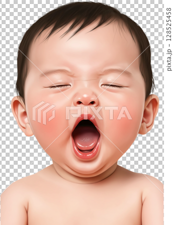 little girl with mouth sealed 128525458