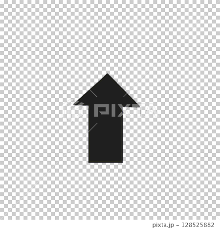 箭頭標記黑色簡單 128525882