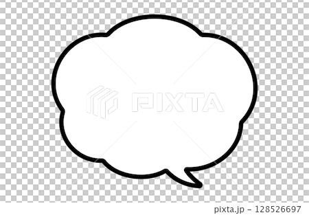 Vector illustration of a lively comic speech bubble 128526697