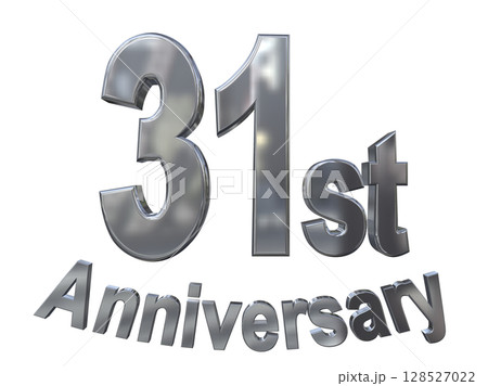 3DCG文字「31st Anniversary/31周年マークキラキラ」 128527022