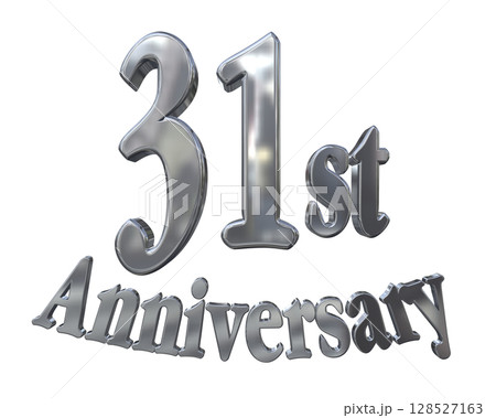 3DCG文字「31st Anniversary/31周年マークキラキラ」 128527163