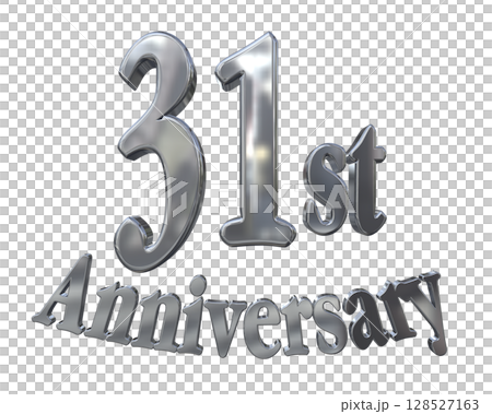 3DCG文字「31st Anniversary/31周年マークキラキラ」 128527163