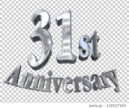 3DCG文字「31st Anniversary/31周年マークキラキラ」 128527164