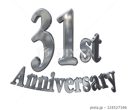 3DCG文字「31st Anniversary/31周年マークキラキラ」 128527166