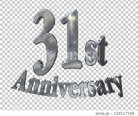 3DCG文字「31st Anniversary/31周年マークキラキラ」 128527166