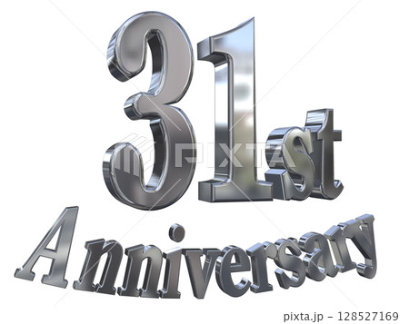 3DCG文字「31st Anniversary/31周年マークキラキラ」 128527169