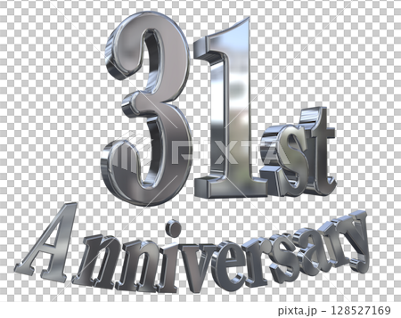 3DCG文字「31st Anniversary/31周年マークキラキラ」 128527169