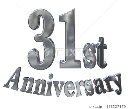 3DCG文字「31st Anniversary/31周年マークキラキラ」 128527170