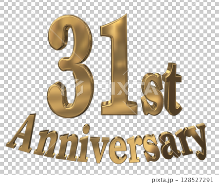 3DCG文字「31st Anniversary/31周年マークキラキラ」 3DCG文字「31st Anniversary/31周年マークキラキラ」 128527291