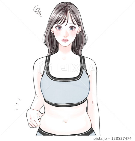 20代女性(清楚系)_お腹ぷよぷよ 20代女性(清楚系)_お腹ぷよぷよ 128527474