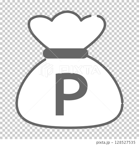 ポイントが入った袋のアイコン 128527535