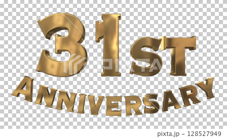 3DCG text "31st Anniversary/31st Anniversary Mark Sparkle" 3DCG text "31st Anniversary/31st Anniversary Mark Sparkle" 128527949