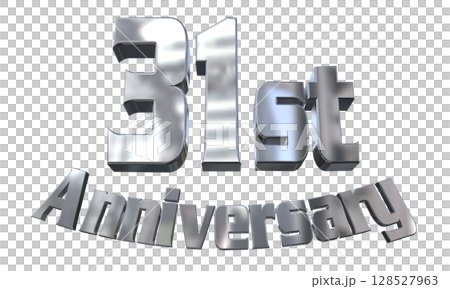 3DCG文字「31st Anniversary/31周年マークキラキラ」 3DCG文字「31st Anniversary/31周年マークキラキラ」 128527963