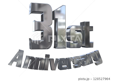 3DCG文字「31st Anniversary/31周年マークキラキラ」 3DCG文字「31st Anniversary/31周年マークキラキラ」 128527964