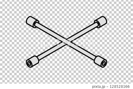 十字扳手,簡單可愛的等距線圖標 十字扳手,簡單可愛的等距線圖標 128528166