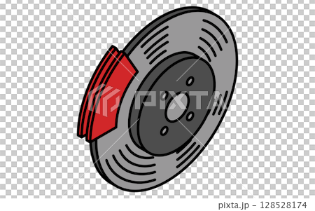 ブレーキパッド、シンプルでかわいいアイソメトリックの線画アイコン ブレーキパッド、シンプルでかわいいアイソメトリックの線画アイコン 128528174