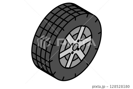 タイヤ、シンプルでかわいいアイソメトリックの線画アイコン タイヤ、シンプルでかわいいアイソメトリックの線画アイコン 128528180