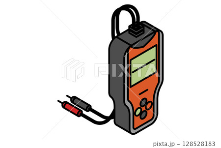 バッテリーテスター、シンプルでかわいいアイソメトリックの線画アイコン バッテリーテスター、シンプルでかわいいアイソメトリックの線画アイコン 128528183