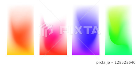 Colorful abstract backgrounds featuring smooth gradients. Vector illustration 128528640