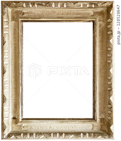 アンティークな額縁フレーム_内側外側透明 128528647