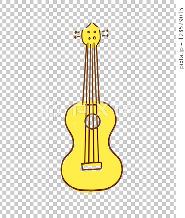 Ukulele hand drawn illustration 128529015