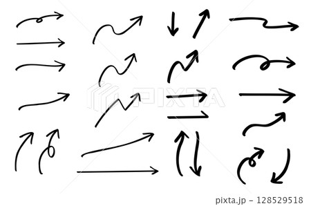 いろんな矢印詰め合わせセット_右向き 128529518