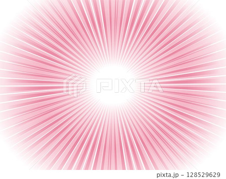 ピンク色の集中線背景イラスト ピンク色の集中線背景イラスト 128529629